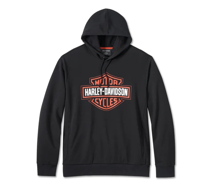 Men's Bar & Shield Tech Hoodie - Black Beauty 96025-24VM – Darling