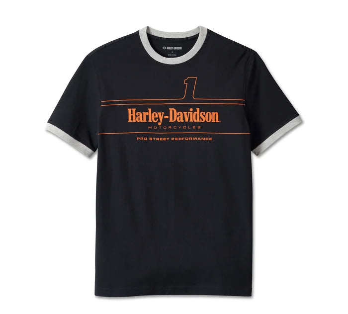 Men's #1 Racing Ringer Tee - Black Beauty - 96042-24VM – Darling