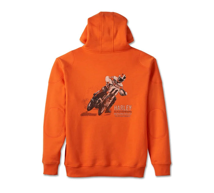 Orange harley davidson discount hoodie