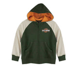 Harley-Davidson® Boys' Green Knit Hoodie - 6571127