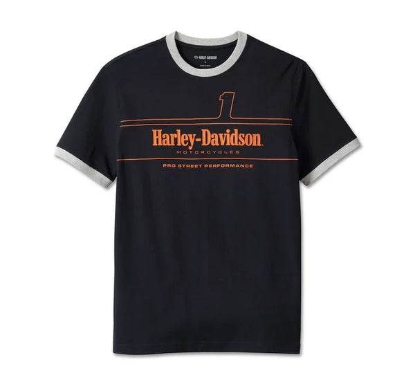 Men's #1 Racing Ringer Tee - Black Beauty - 96042-24VM – Darling