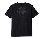 Men's Bar & Shield 3D Pocket Tee - Black Beauty - 96063-24VM