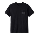 Men's Bar & Shield 3D Pocket Tee - Black Beauty - 96063-24VM