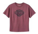 Harley-Davidson Women's Bar & Shield Oversized Boxy Tee - Crushed Berry - 96126-24VW