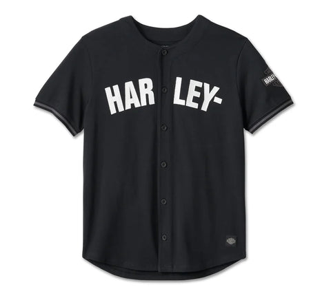 Men's Smokin' Baseball Jersey - Harley Black - 96539-24VM