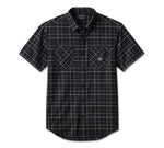 Men's Bar & Shield Short Sleeve Shirt - Harley Black - 96557-24VM