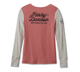 Women's Timeless Perfect Pick Colorblock Henley - Colorblocked - Light Mahogany - 96681-23VW