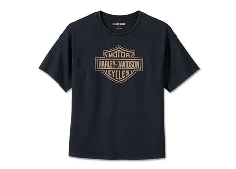 HARLEY-DAVIDSON WOMENS BAR & SHIELD OVERSIZED BOXY TEE - 96125-24VW