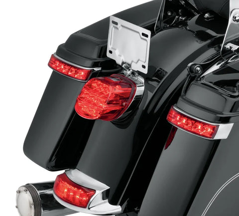 Electra Glo LED Saddlebag Run/Brake/Turn Lamp - Chrome Housing/Red Lens - 67800241A