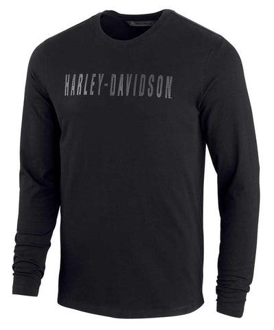Harley-Davidson® Men's High-Density Logo Long Sleeve Slim Fit Shirt 96045-20VM