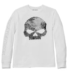 Men's Milwaukee Map Skull Long Sleeve Graphic Tee - 96066-22VM