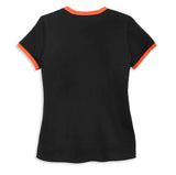Women's Iconic V-Neck Shoulder Stripe Tee - 96083-22VW