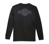 Men's Bar & Shield Thermal Henley - Black Beauty - 96086-23VM