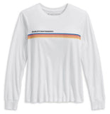 Harley-Davidson® Women's Chest Stripe Long Sleeve T-Shirt - 96183-20VW