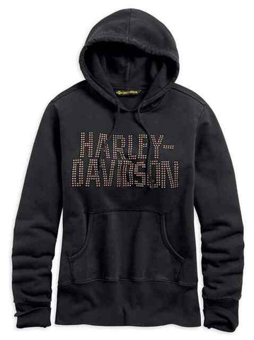 Harley-Davidson® Women's Studded Graphic Pullover Hoodie - 96352-19VW