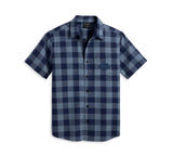 Men's Gathering Shirt - Blue Plaid - 96389-23VM
