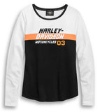 Harley-Davidson® Women's Performance Wicking Colourblock Long Sleeve Tee