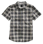 Men's Slim Fit Short Sleeve Plaid Woven Shirt, 96458-16VM