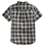 Men's Slim Fit Short Sleeve Plaid Woven Shirt, 96458-16VM