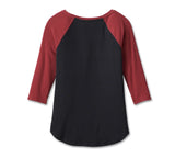 Women's 120th Anniversary Speedbird Diamond Knit Top - Colorblocked - Black Beauty - 96682-23VW