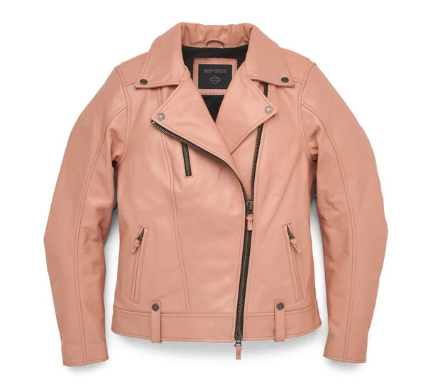 Harley Davidson Pink Leather Jacket Women's Vixen Lane Leather
