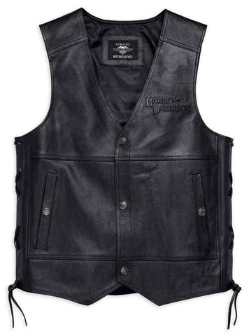 Men's Tradition II Midweight Leather Vest - 98024-18VM