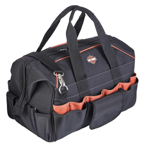 Harley-Davidson® 39-Pocket Tool Bag | Detachable Shoulder Strap - 99103-BLACK
