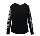 Women's Authentic Bar & Shield Rib-Knit Top - Black Beauty 2 - 99111-22VW