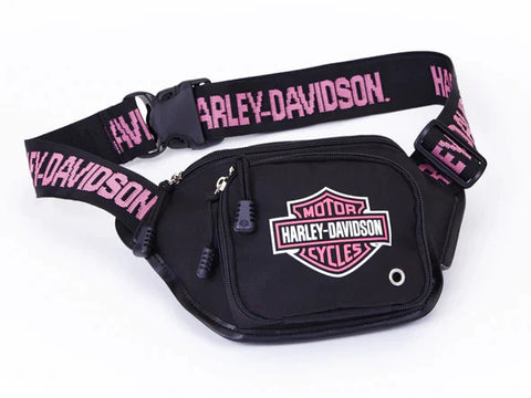 Harley-Davidson® Pink Bar & Shield Logo Adjustable Belt Bag - 99426-PNK