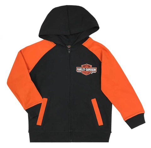 Harley-Davidson® Boys Bar & Shield Knit Zippered Hoodie - 6570925