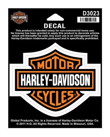 Harley-Davidson® Bar & Shield Medium Decal - D3023