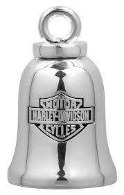 Silver Bar & Shield® Logo Ride Bell - HRB013