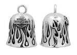 SILVER FLAMES BAR & SHIELD® RIDE BELL HRB031