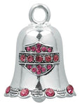 Harley-Davidson Pink Crystal Bar & Shield Ride Bell - HRB019