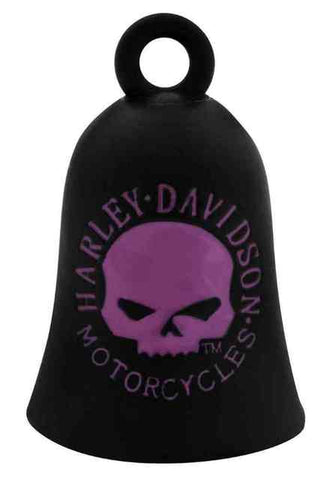 Harley-Davidson® Black & Pink Willie G Skull Ride Bell - HRB060